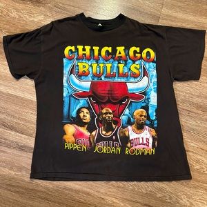 Vintage 1996 Chicago Bulls Jordan Pippen Rodman